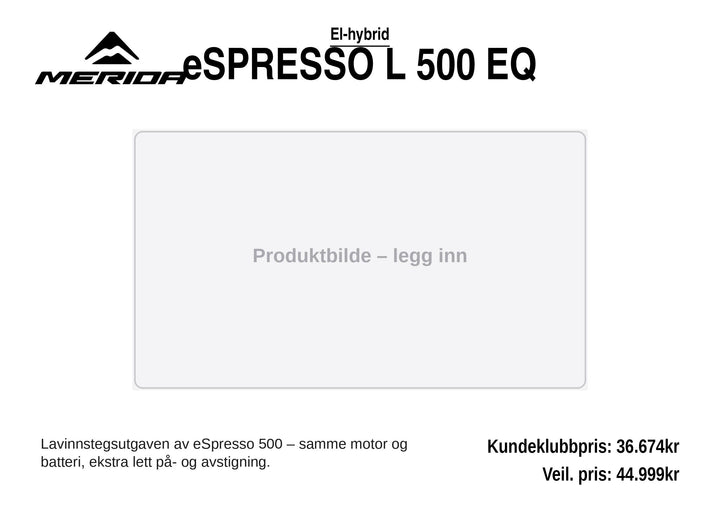 eSpresso L 500 EQ (706)